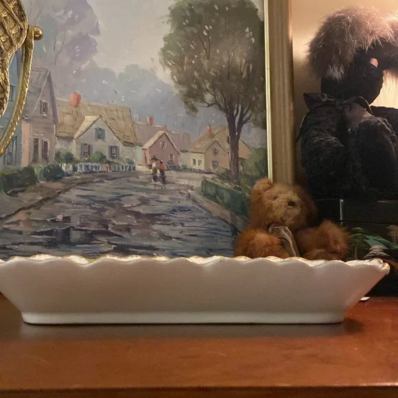 Vintage Limoges France celery platter dish